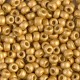 Miyuki rocailles Perlen 8/0 - Duracoat matted galvanized gold 8-4202F